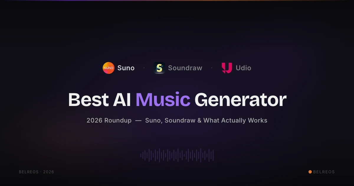 Best AI Music Generator 2026: Suno, Soundraw & More