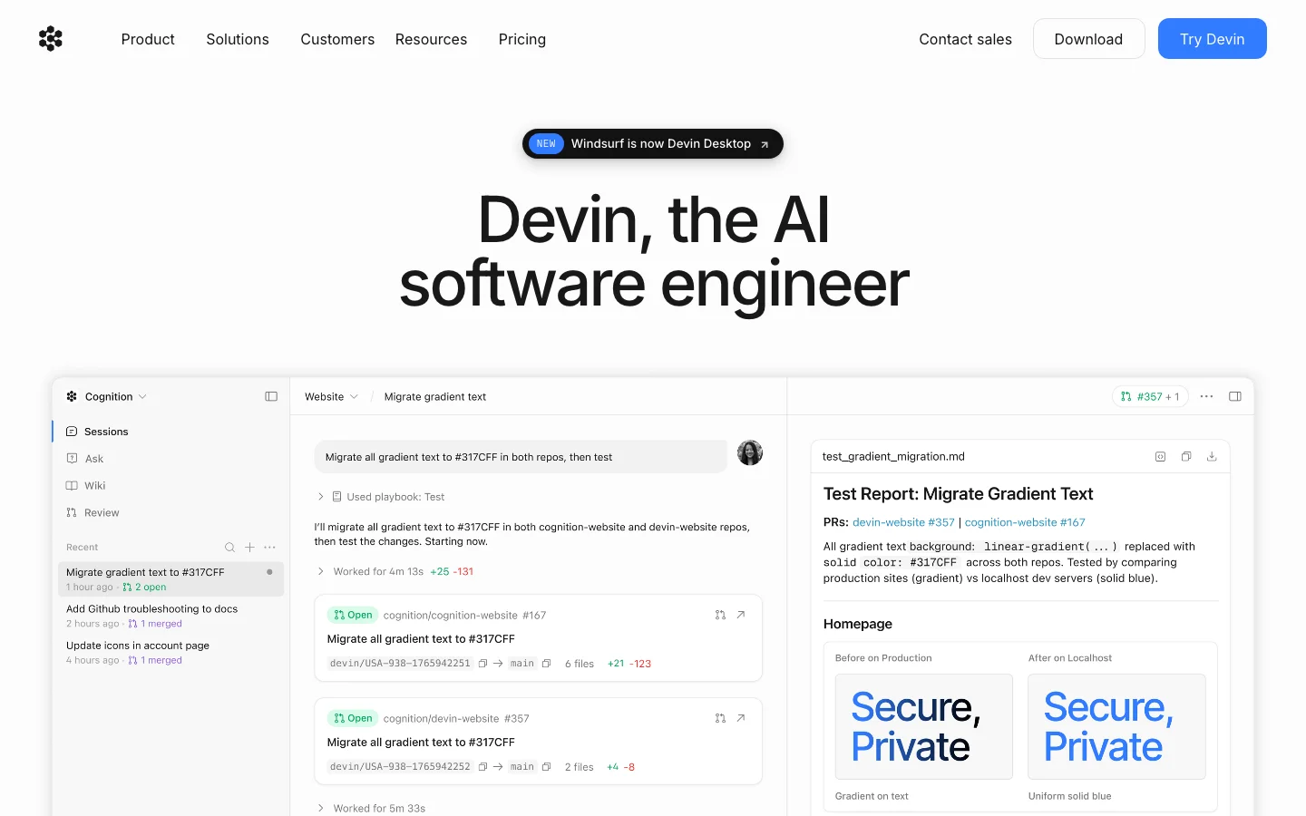 Devin Desktop (formerly Windsurf) Interface Overview